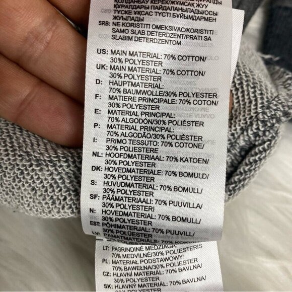 Adidas Women’s Gray Athletic Crew Neck Casual Long Sleeve Crop Sweatshirt XS/C42 - Picture 7 of 11